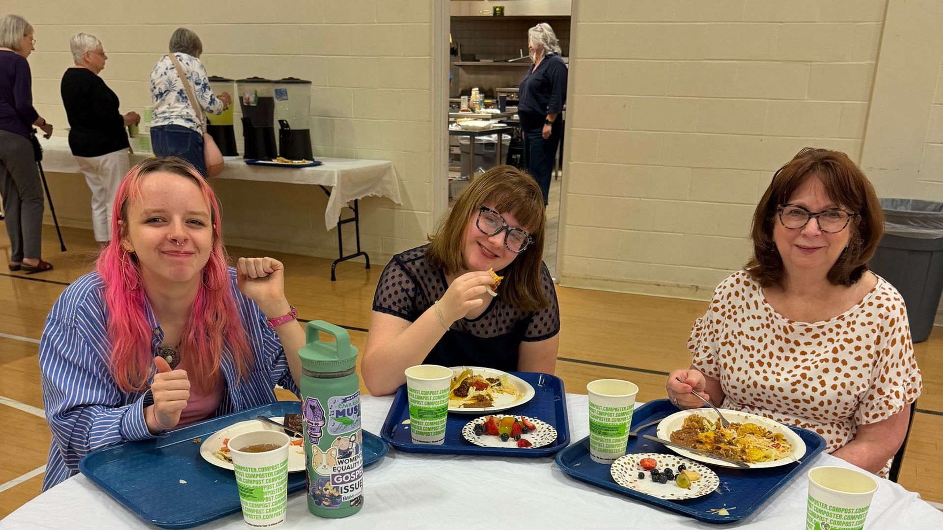 Fellowship meal candid